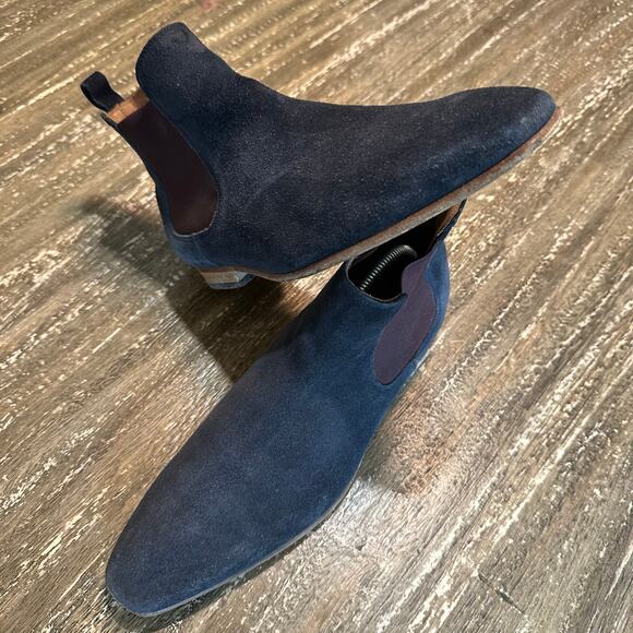 Paul Smith Falconer Suede Chelsea Boots Black Navy Men’s Size 9-US 8-UK 42-EU main image 5